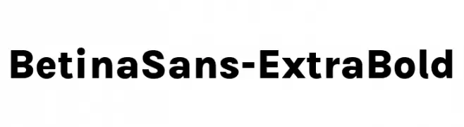 BetinaSans-ExtraBold  免费字体下载