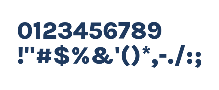 BetinaSans-ExtraBold Other Characters