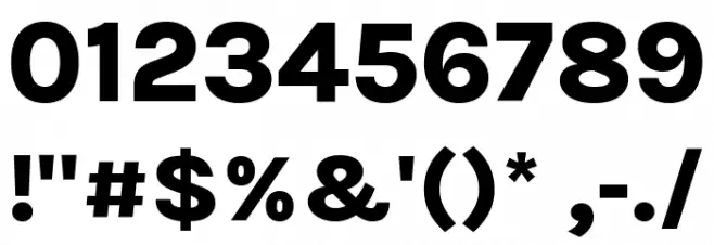 BetinaSans-ExtraBold Font OTHER CHARS