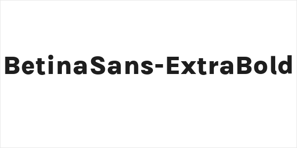 BetinaSans-ExtraBold Logo