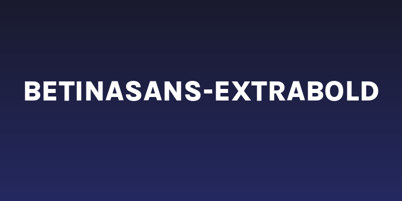 BetinaSans-ExtraBold Social Header
