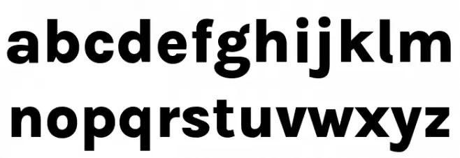 BetinaSans-ExtraBold Font LOWERCASE