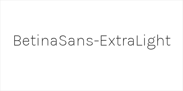 BetinaSans-ExtraLight Logo