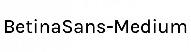 BetinaSans-Medium  Descarca Fonturi Gratis