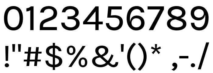 BetinaSans-Medium Font OTHER CHARS