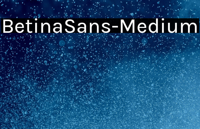 BetinaSans-Medium Example 1