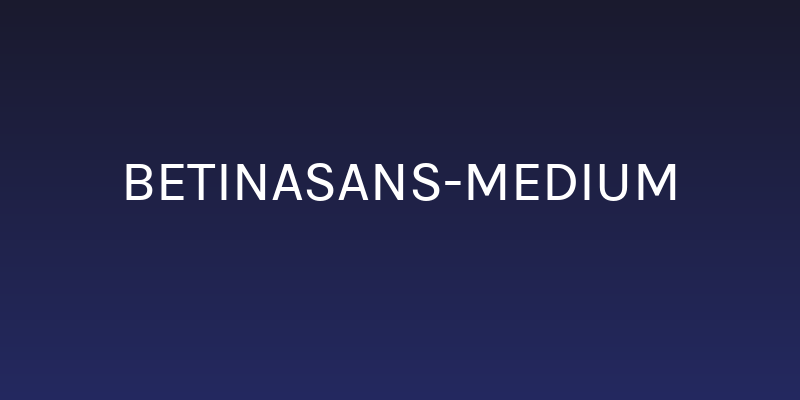 BetinaSans-Medium Social Header