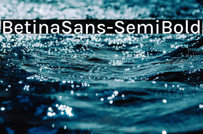 BetinaSans-SemiBold Example 1