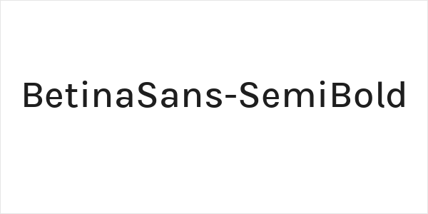 BetinaSans-SemiBold Logo