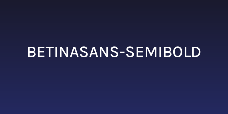 BetinaSans-SemiBold Social Header