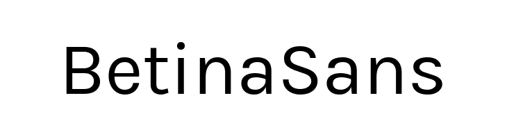 BetinaSans  フリーフォントのダウンロード