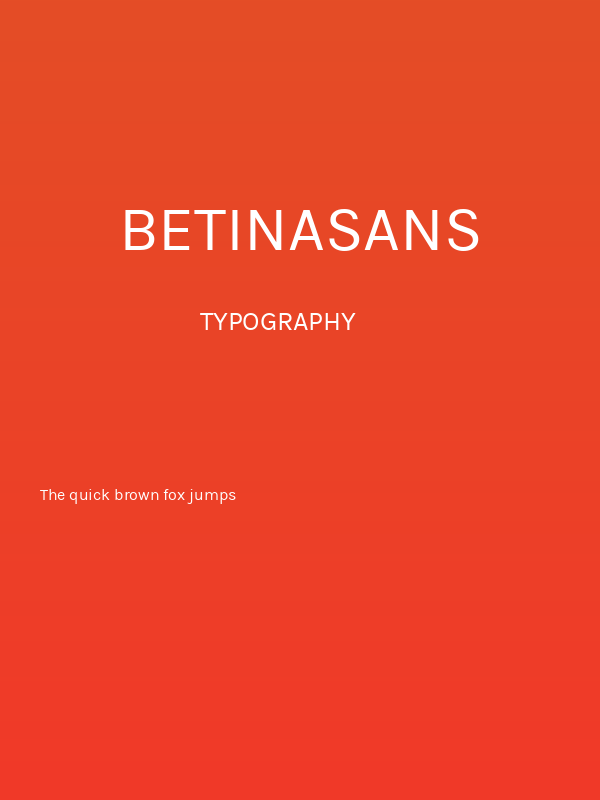 BetinaSans Poster