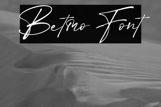 Betmo Font examples