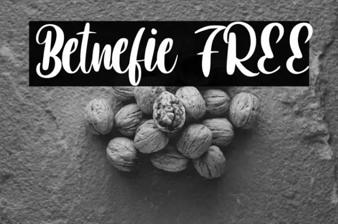 Betnefie FREE Font examples