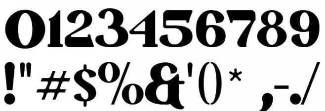 Betofin free for personal use Font OTHER CHARS