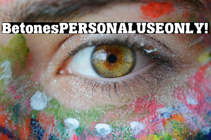 Betones PERSONAL USE ONLY! Example 3