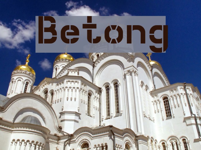 Betong Font examples