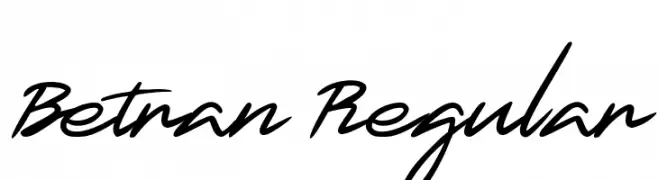 Betran Regular  フリーフォントのダウンロード