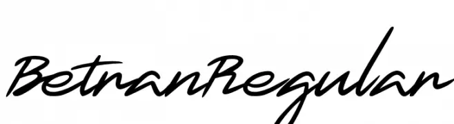 Betran Regular  フリーフォントのダウンロード