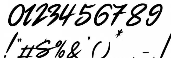 Betran Regular Font OTHER CHARS