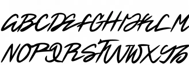 Betran Regular Schriftart Groß