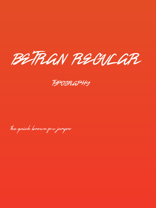Betran Regular Poster
