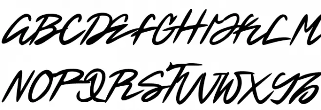 Betran Regular Font Litere mari