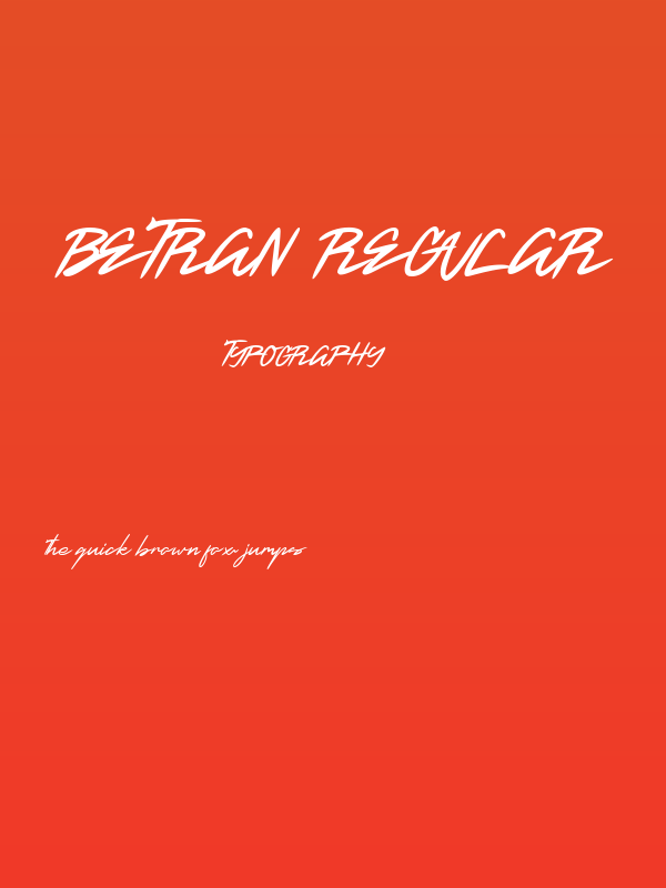 Betran Regular Poster