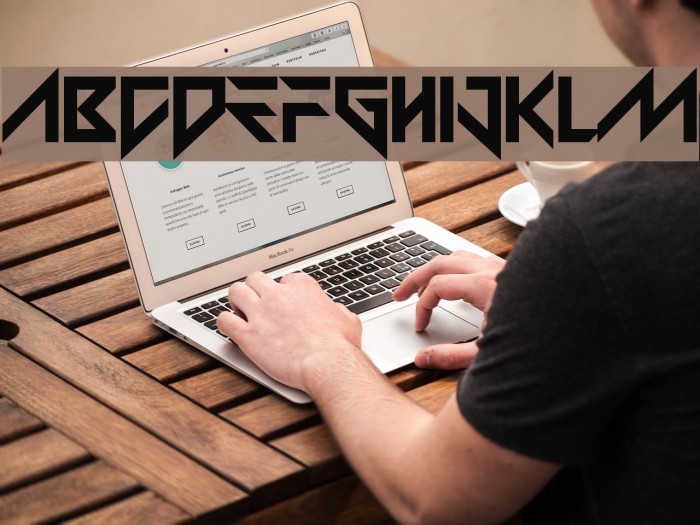 BetrayalofMind Font examples