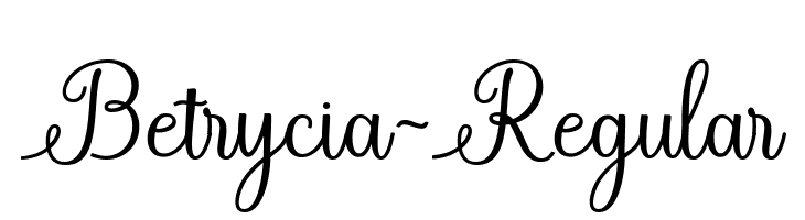 Betrycia-Regular  Free Fonts Download