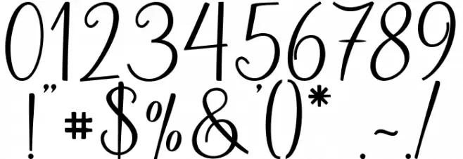 Betrycia-Regular Font OTHER CHARS