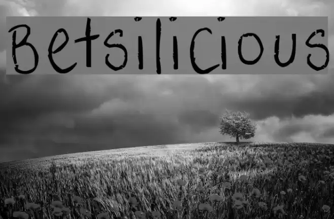Betsilicious Font examples