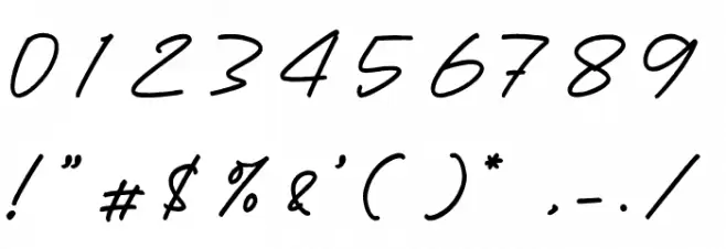 Betsy Gilbertos Font OTHER CHARS