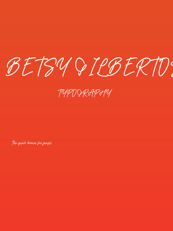 Betsy Gilbertos Poster