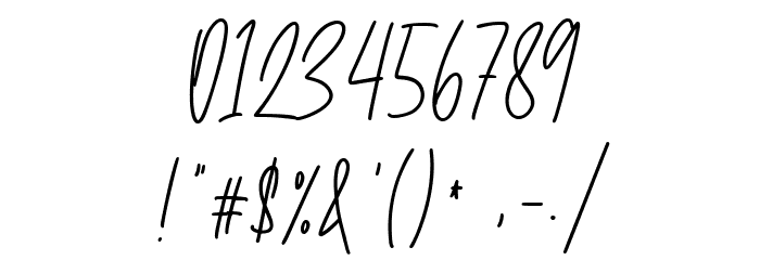 Betsyclove Font OTHER CHARS