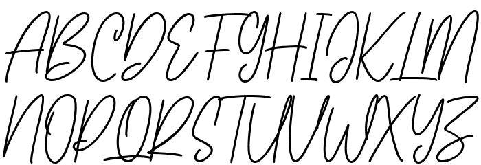 Betsyclove Font UPPERCASE