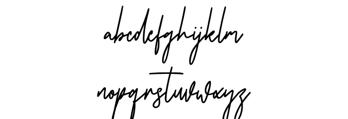 Betsyclove Font LOWERCASE