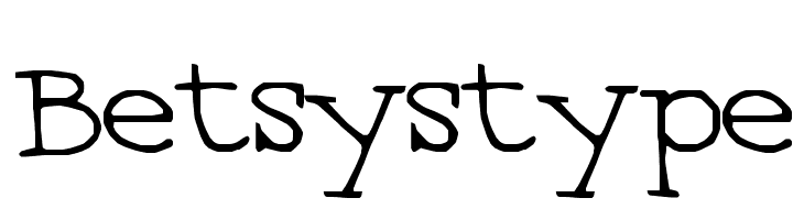 Betsystype  Frei Schriftart Herunterladen
