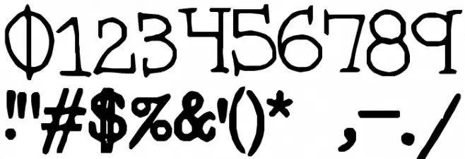 Betsystype Font OTHER CHARS