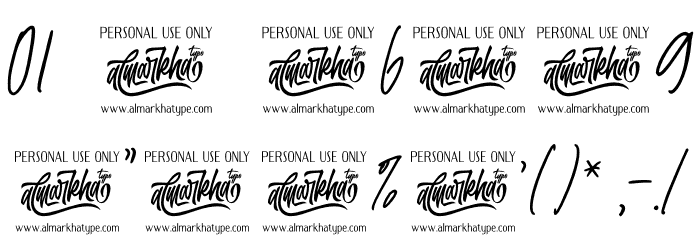 Bettanesia Font OTHER CHARS