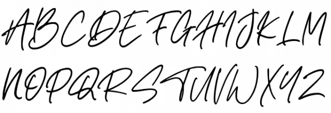 Bettanesia フォント 大文字