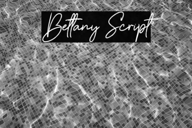 Bettany Script Font examples