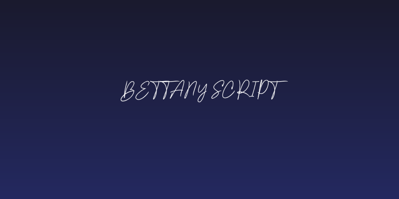 Bettany Script Social Header