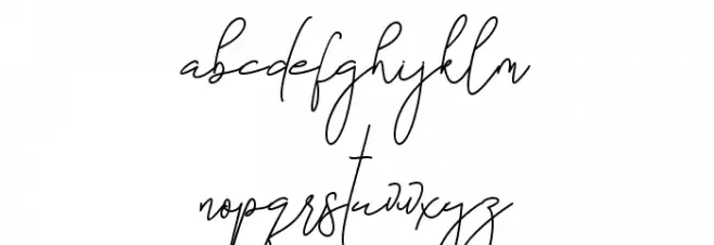 Bettari Schriftart Kleinbuchstaben