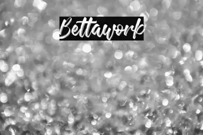 Bettawork Font examples