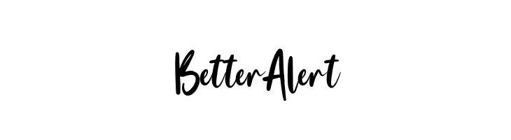 Better Alert  Frei Schriftart Herunterladen