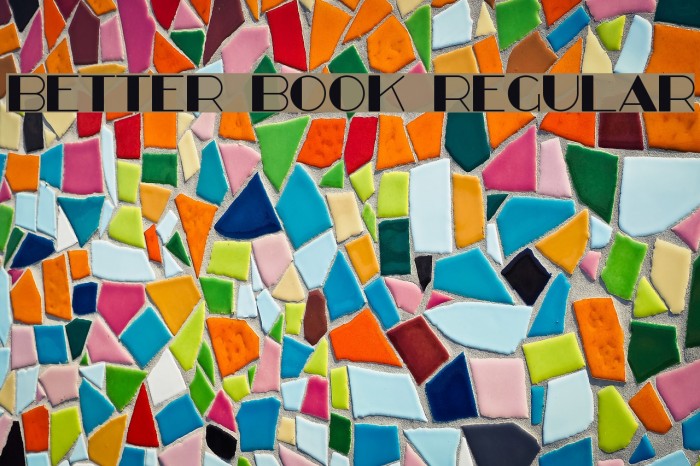 Better Book Regular Font examples
