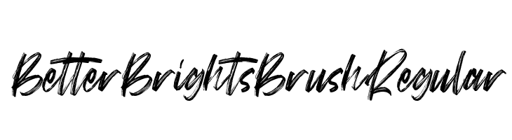 Better Brights Brush Regular  フリーフォントのダウンロード