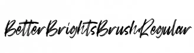 Better Brights Brush Regular  les polices de caractères gratuit tlcharger