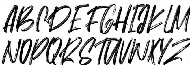 Better Brights Brush Regular Schriftart Groß